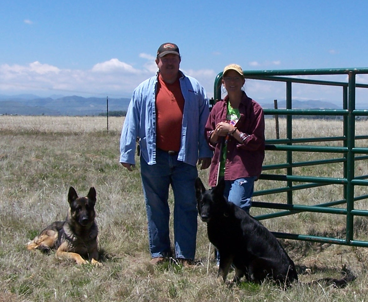 Doug & Val with dogs